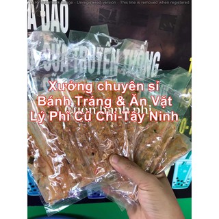 Combo 10b bánh tráng dẻo ớt Cay cuốn hành phi