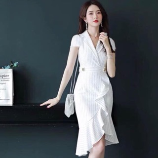 Đầm cati midi đuôi cá