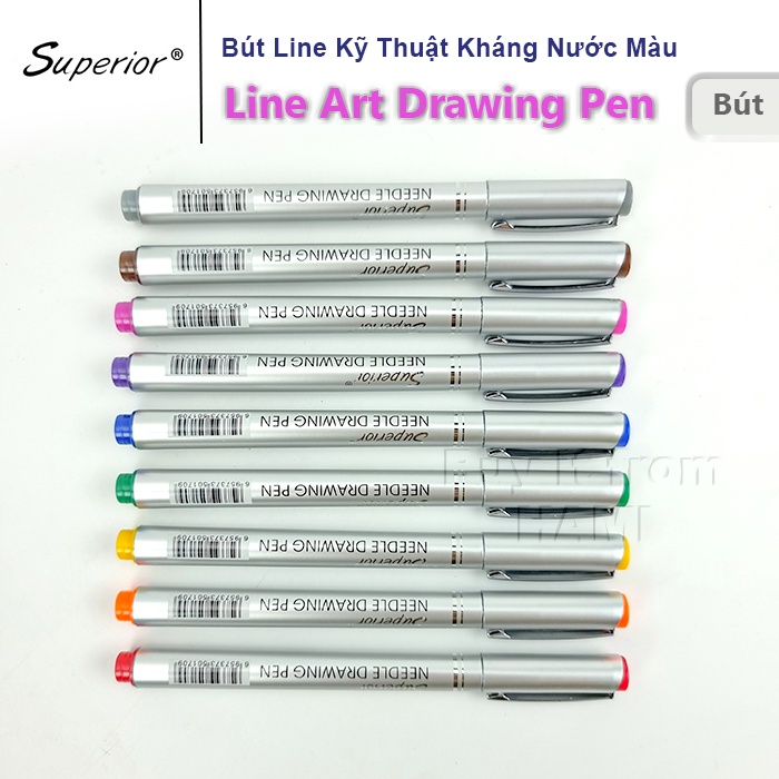 Bút Line Màu Kháng Nước Superior