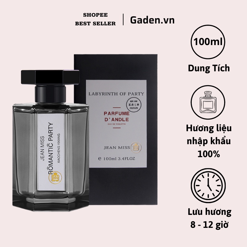 Nước hoa nam Romantic Party 100ml Hương Thơm Nam Tính, Quyến Rũ Thơm Lâu 12h, Dầu Thơm nam Chính | BigBuy360 - bigbuy360.vn