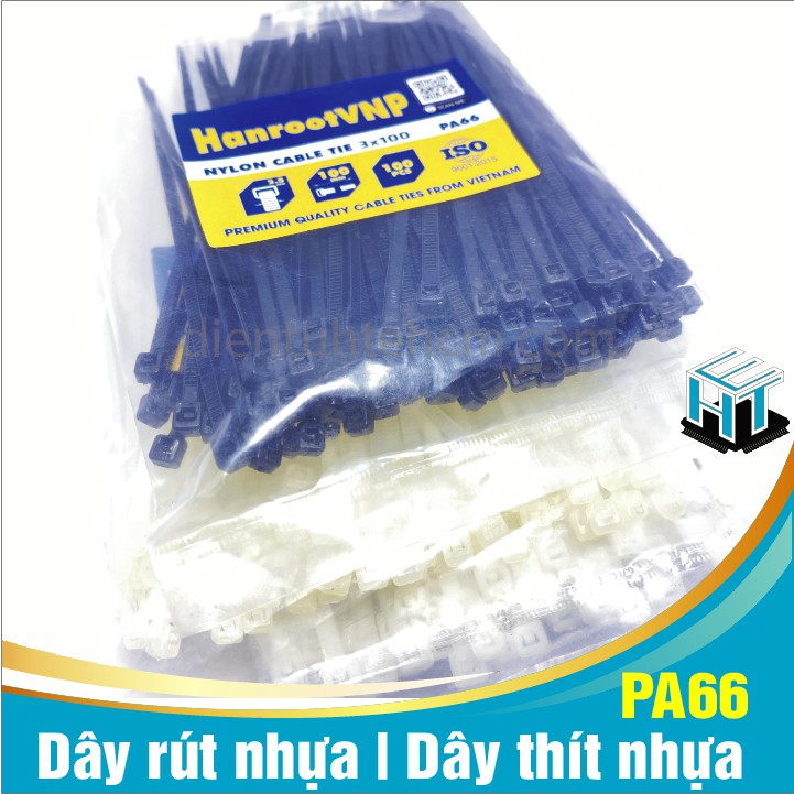 Dây rút nhựa PA66 , Lạt nhựa Loại 10x500mm, 10x600mm