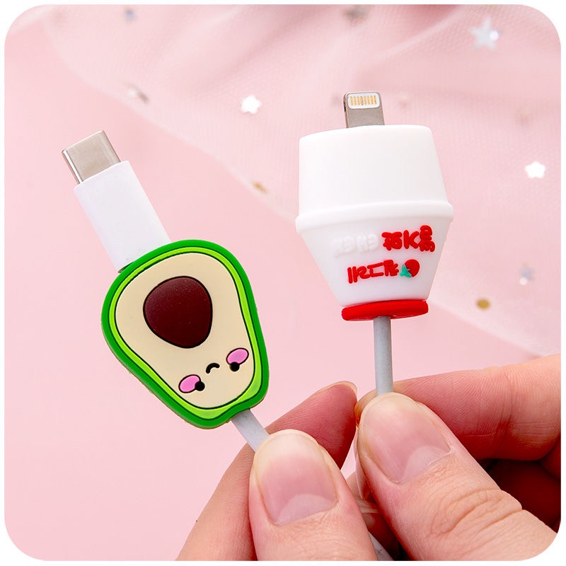Phụ kiện bảo vệ dây cáp sạc chống đứt hình hoạt hình dễ thương