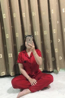 BỘ LỤA QUẦN DÀI TAY NGẮN