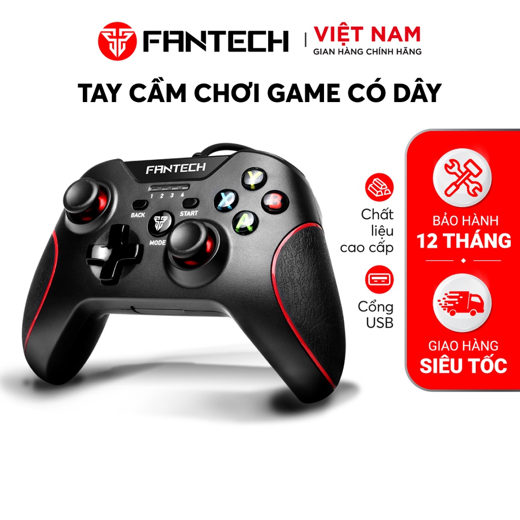 Tay Cầm Chơi Game Có Dây FANTECH GP11 SHOOTER 4 Chế Độ Dùng Được Cho PC, Console, Smart TV... - Hàng Chính Hãng