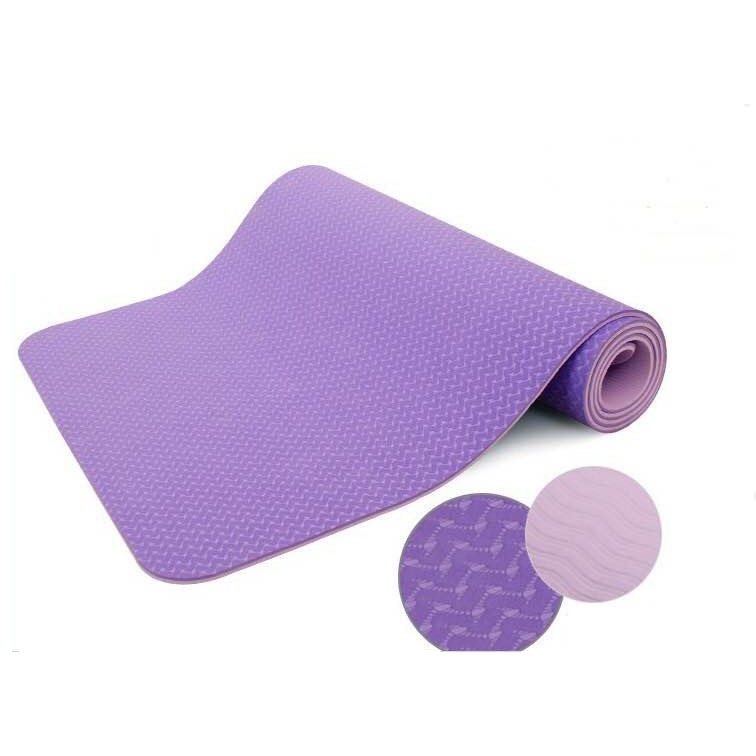 Thảm Tập Yoga , Tập Gym Chất Liệu TPE 6mm 2 Lớp Cao Cấp