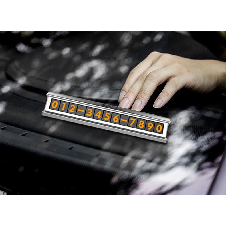 Thẻ ghi số điện thoại cho xe hơi (ô tô) – có nắp đóng mở