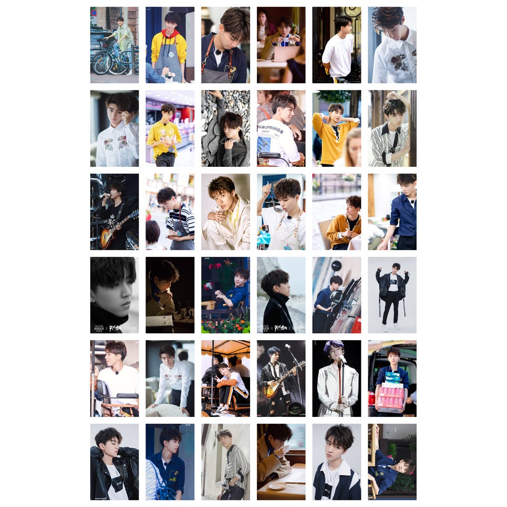 Lomo card 180 ảnh thành viên TFBOYS - Vương Tuấn Khải -  cập nhật Tw2