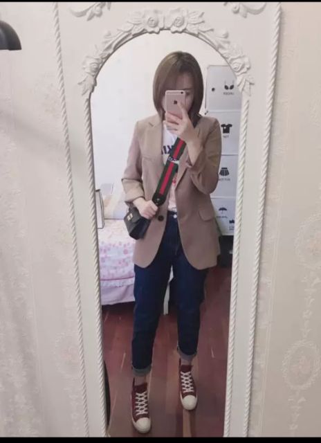 Sẵn Kaki-S,L(Hàng loại Đẹp)Áo blazer thời trang xuân thu Hàn Quốc-Ảnh thật 4 hình cuối | BigBuy360 - bigbuy360.vn