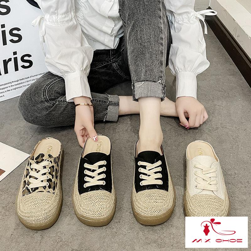 M & X ~  Giày Lười Đế Phẳng Thoáng Khí Phong Cách Mới Cho Nữ