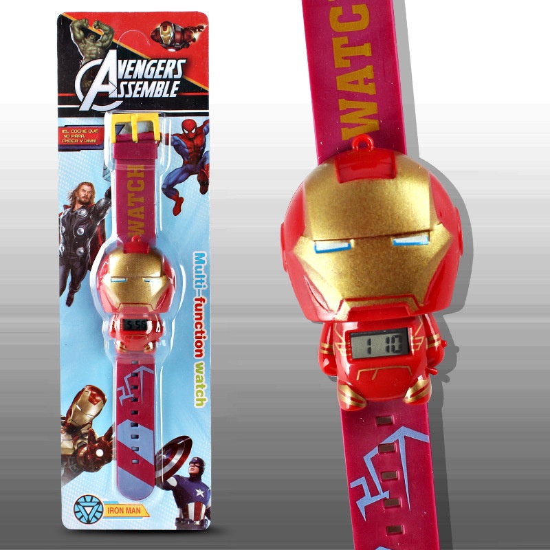 Đồng hồ đeo tay kỹ thuật số thiết kế nhân vật hoạt hình cho trẻ em