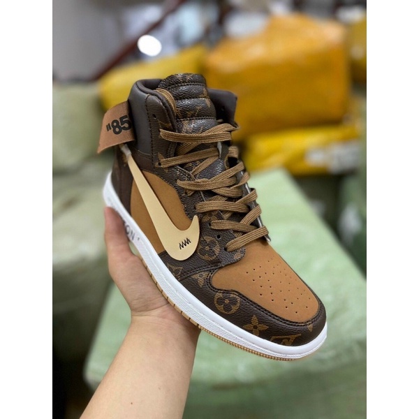 GIÀY JD1 LV HOA NÂU 1:1 SC