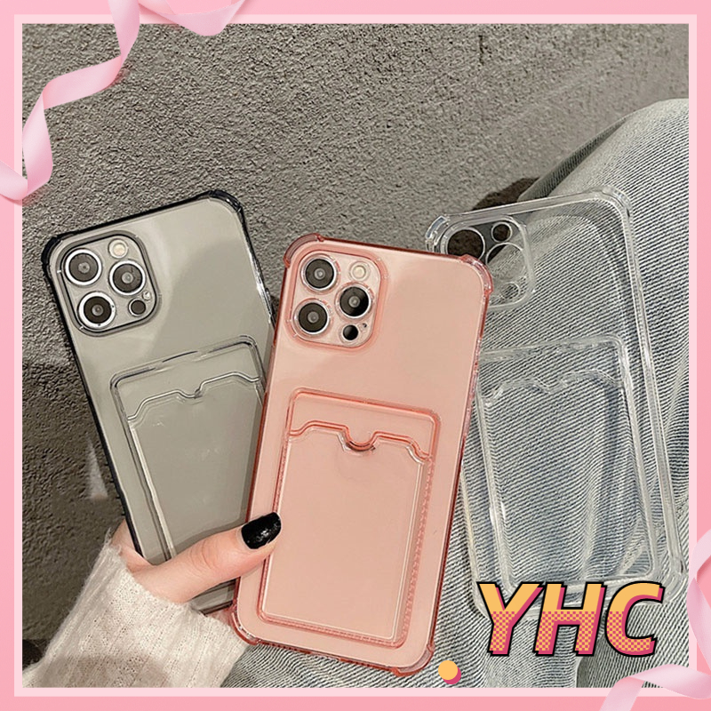 Ốp Điện Thoại Màu Trơn Có Ngăn Đựng Thẻ Cho iPhone 6 / 6plus / 6s / 6splus / 7 / 7plus / 8 / 8plus / x / xs / xr / xsmax / 11 / 12 / 13 /14 pro / max / plus / promax-022