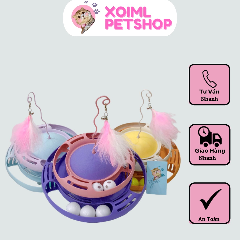 Đồ Chơi Tháp Banh Cho Mèo - Tháp Banh UFO