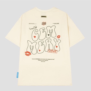 Áo thun localbrand cemmery " luv tee " begie