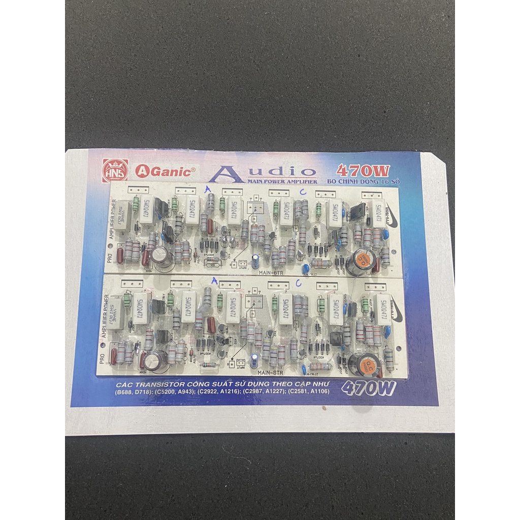 Mạch công suất 12 sò sợi thủy tinh điện trở 2 wát