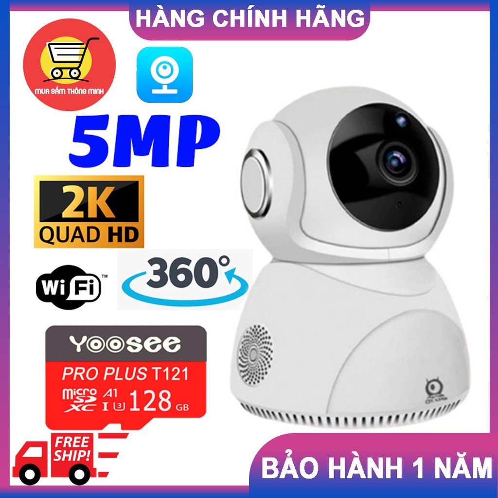 Camera 5.0Mpx V380Pro Q8 Chính Hãng Xoay 360 độ - Nhận Diện Khuôn Mặt - Xoay theo chuyển động