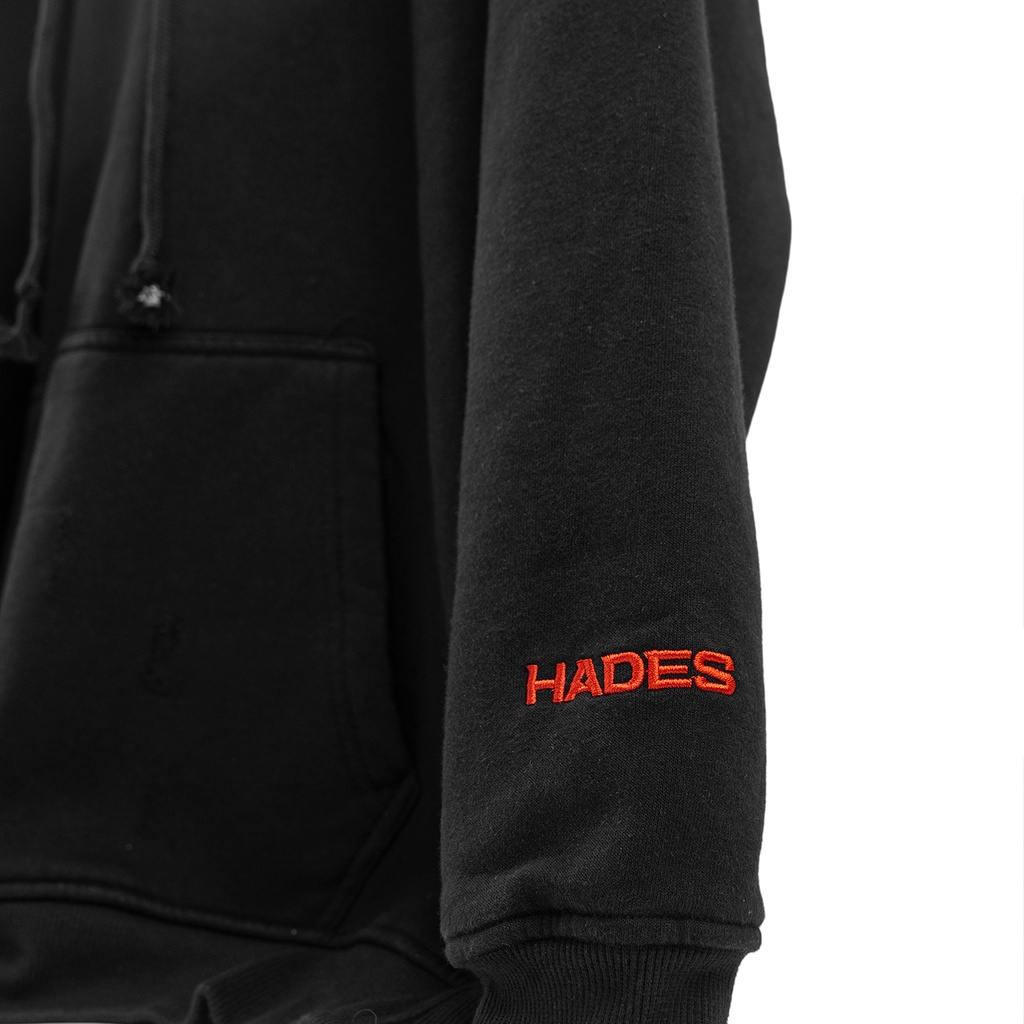 Áo Hoodie Mũ Trùm Vải Nỉ Unisex STAMPED TORN HOODIE HADES Brand Chính Hãng