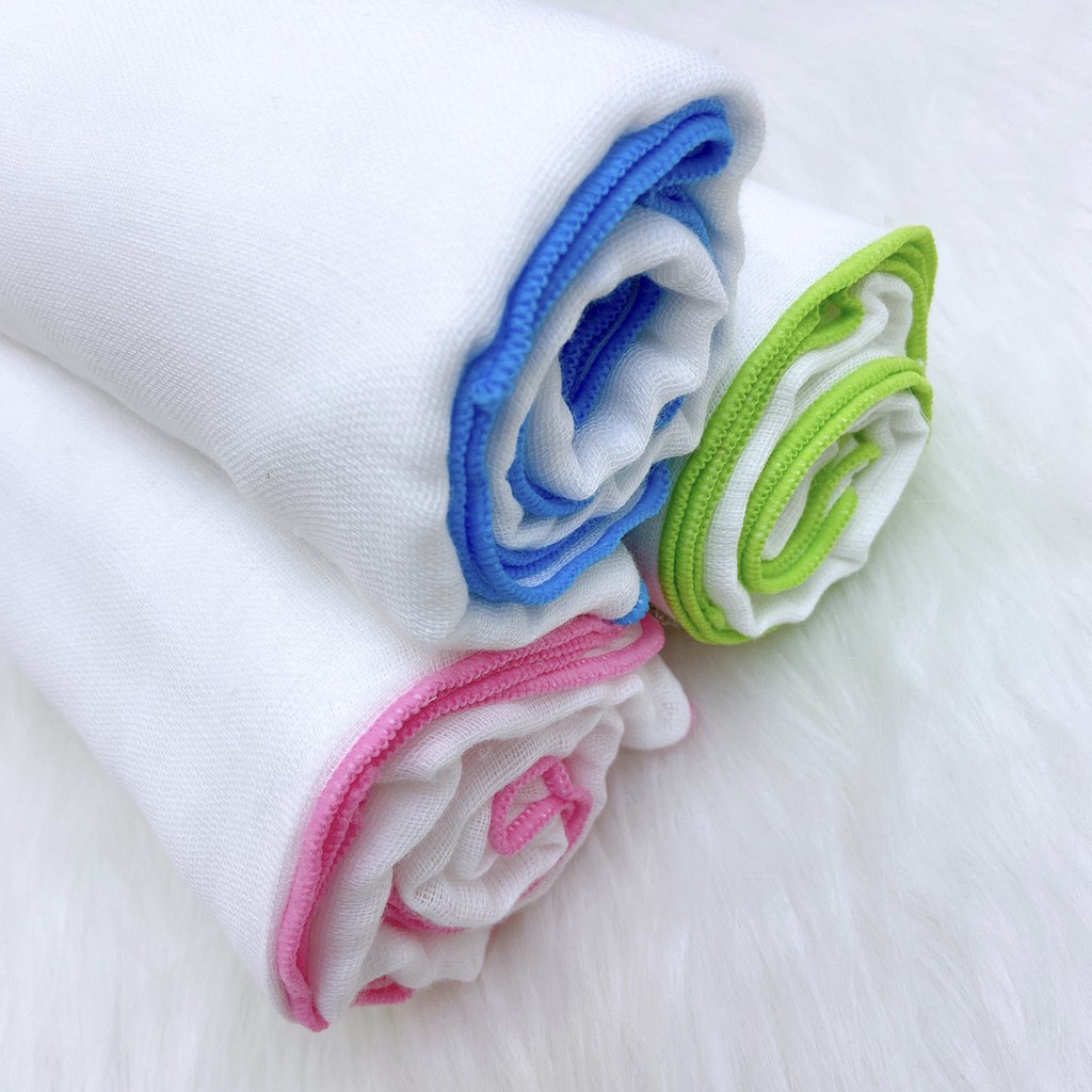 Hộp 2 khăn xô tắm Mipbi cotton cao cấp - 4 lớp 6 lớp