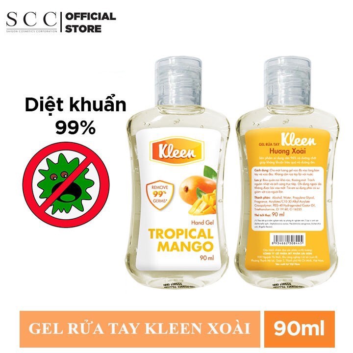 Gel Rửa Tay Khô Diệt Khuẩn 99% Kleen