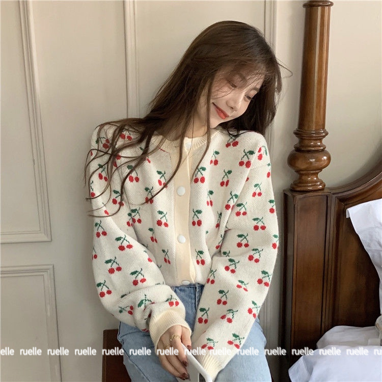 Áo Khoác Cardigan Dệt Kim Dáng Rộng Thiết Kế Mới Thời Trang Theo Phong Cách Nhật Bản Cho Nữ