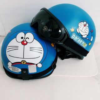 Nón bảo hiểm doremon kèm kính