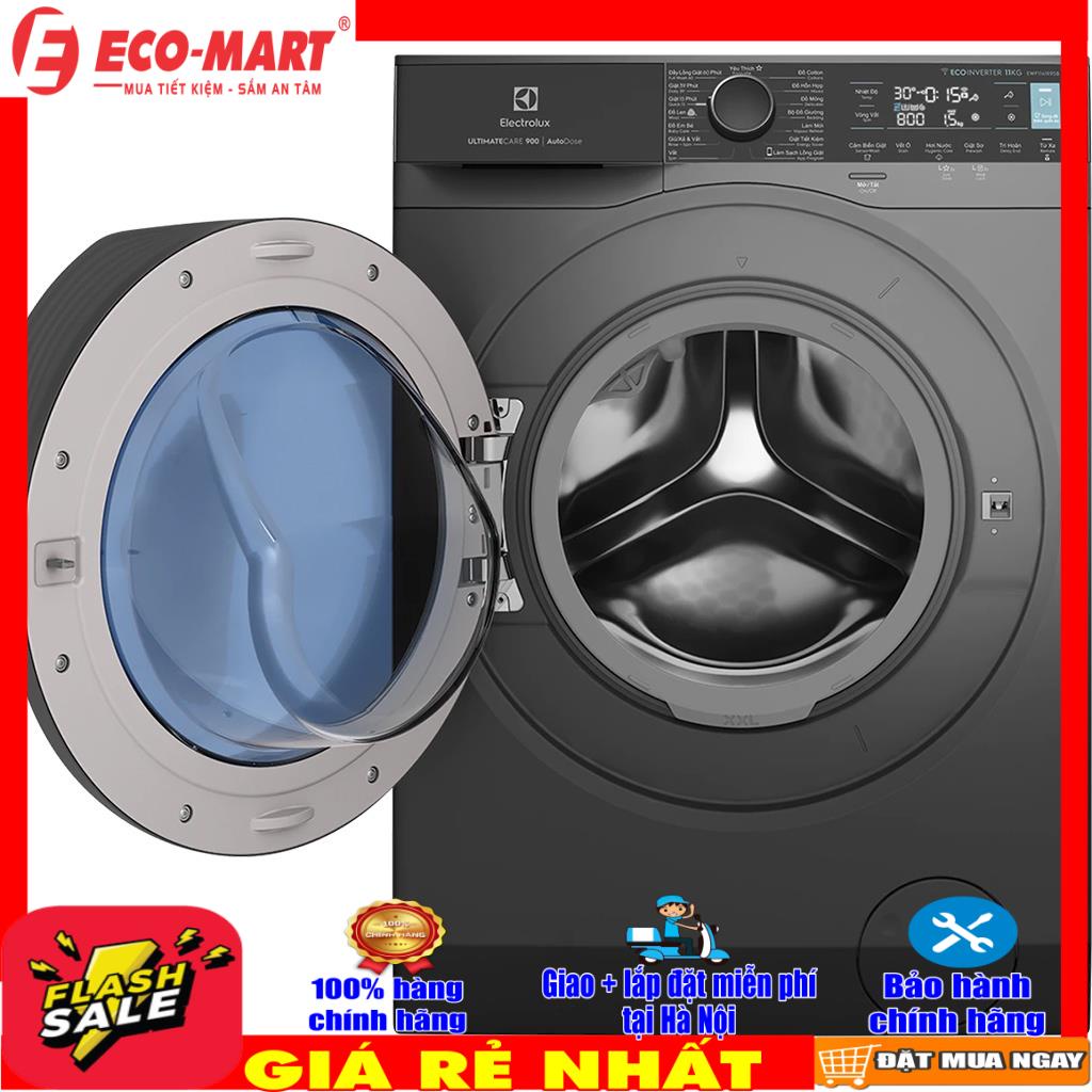 Máy giặt Electrolux EWF1141R9SB Inverter 11 kg Mới 2021