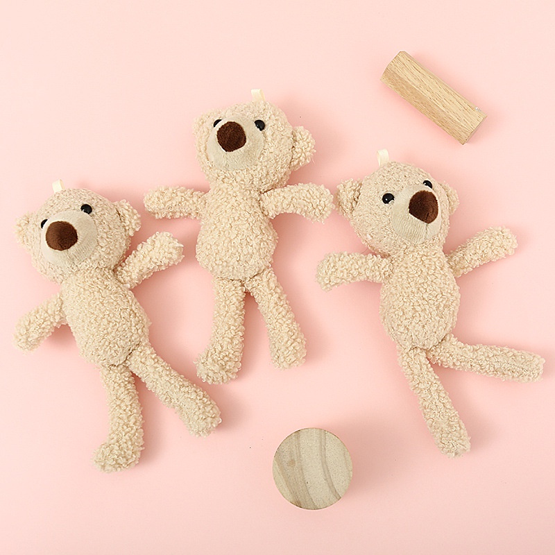 Gấu Bông Teddy Mini Dễ Thương Treo Túi Đi Học Cho Bé