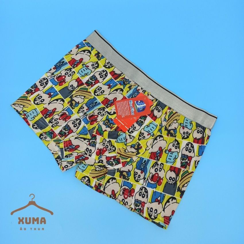 [ FREE SHIP ] Combo 4 quần Xì Quần lót nam dễ thương thun lạnh 3D hoạt hình xuma