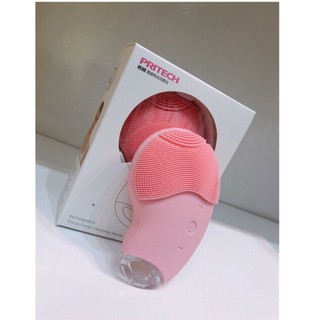 Máy massage rửa mặt đầu silicon mềm xóa mụn đầu đen Pritech
