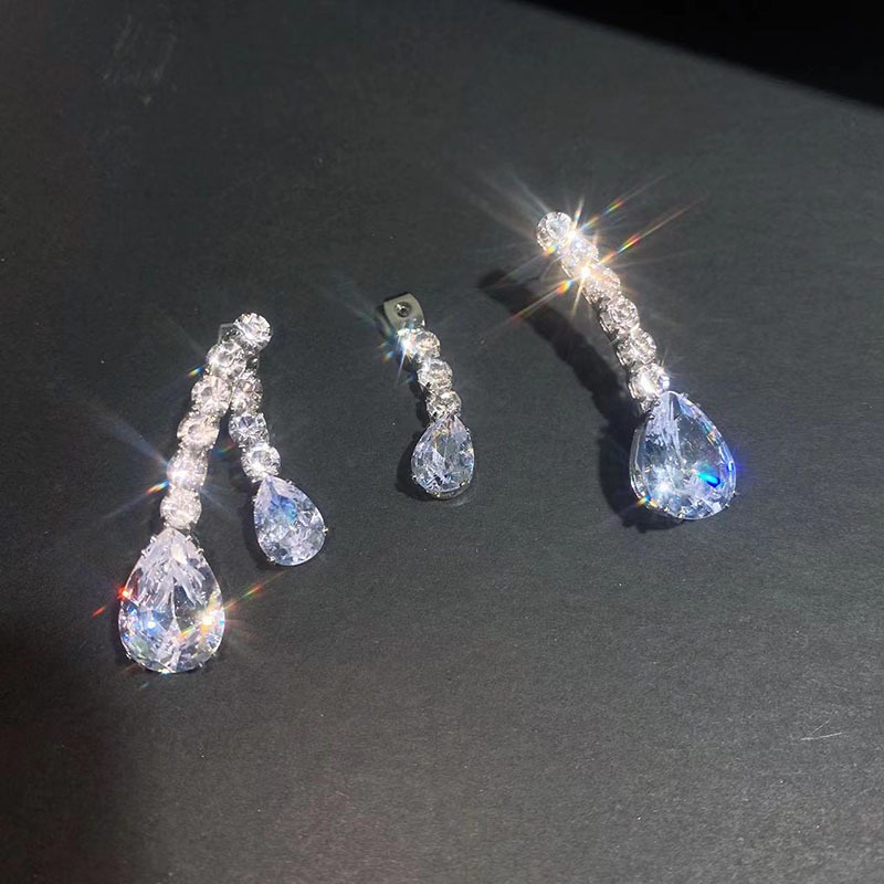 Dây Chuyền Hai Lớp Đính Đá Zircon Và Ngọc Trai Hình Giọt Nước Phong Cách Ju Jingyi 2022 Sang Trọng Cho Nữ