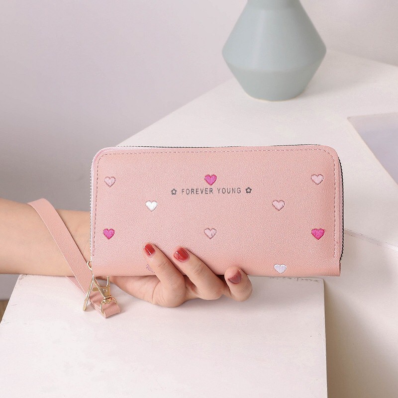 Ví nữ đựng tiền nhiều ngăn dáng dài 389 chất da cao cấp phong cách thanh lịch