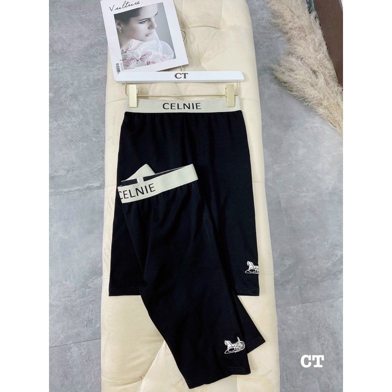 QUẦN LEGGING NGỐ CẠP CHỮ MS90100 (chất umi dày dặn)