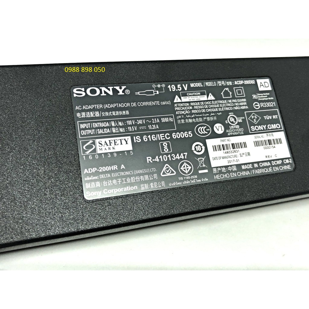 BỘ NGUỒN TIVI SONY 19.5V 10.26A BẢN GỐC CHÍNH HÃNG