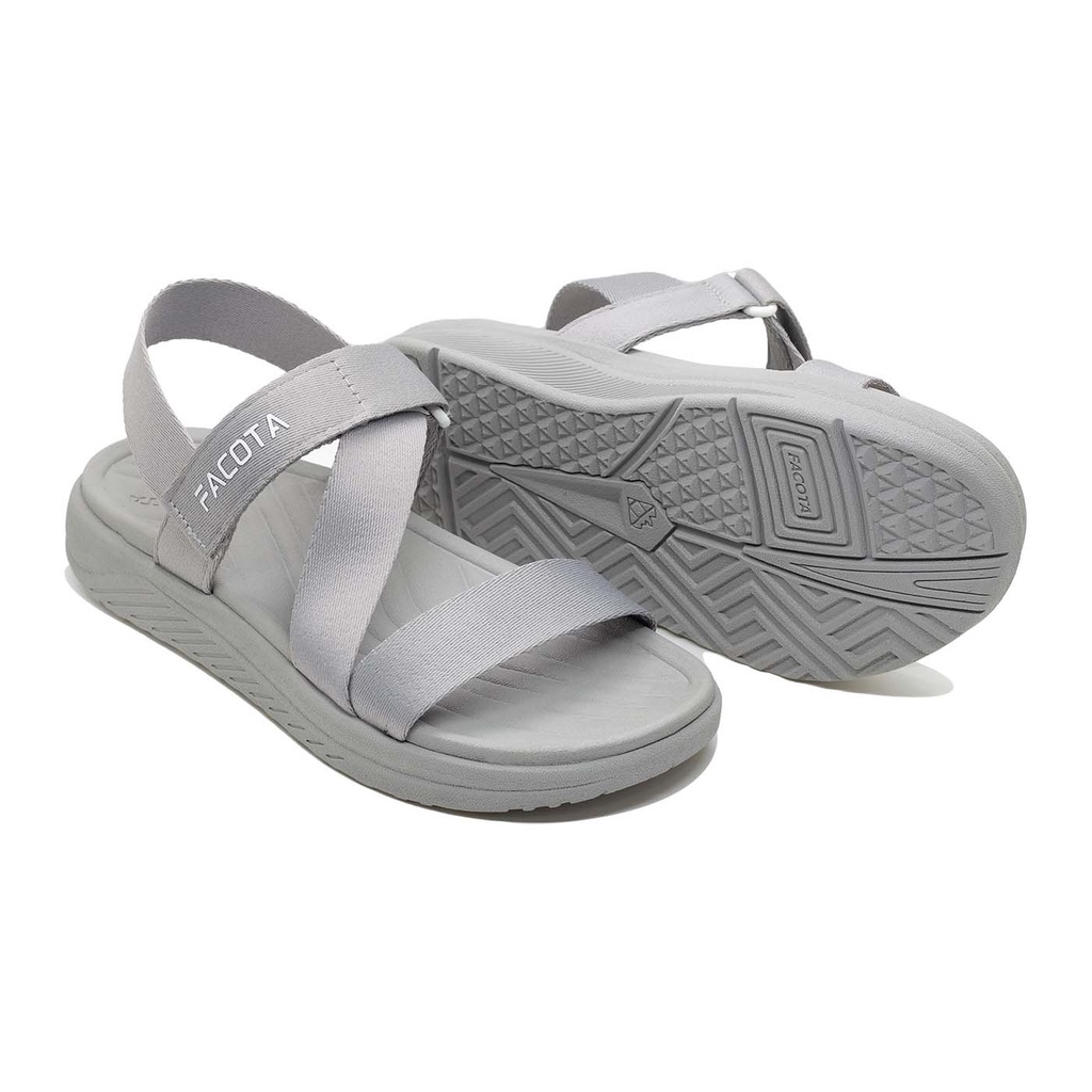 FACOTA | giày dép sandal nam, nữ xám bạc R mang đi chơi đi học NN11