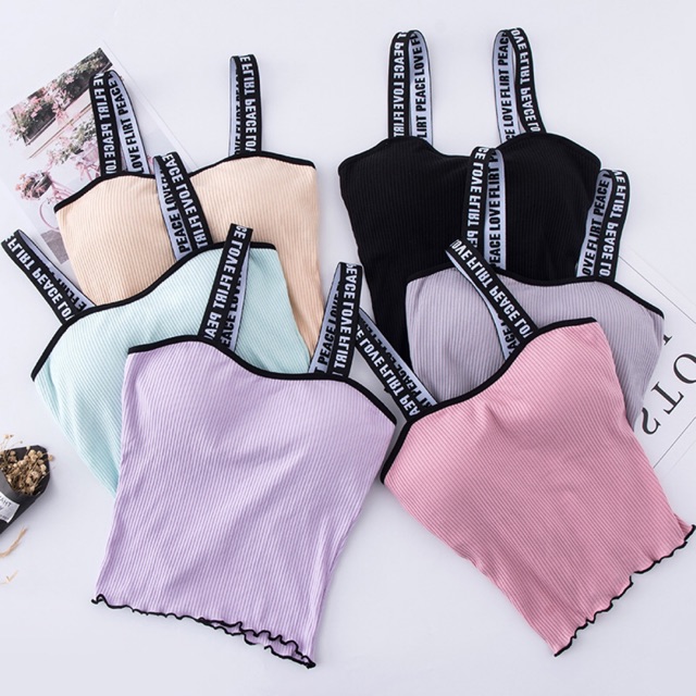 Áo hai dây dành cho nữ dáng croptop mùa hè siêu hot chất liệu cotton co dãn