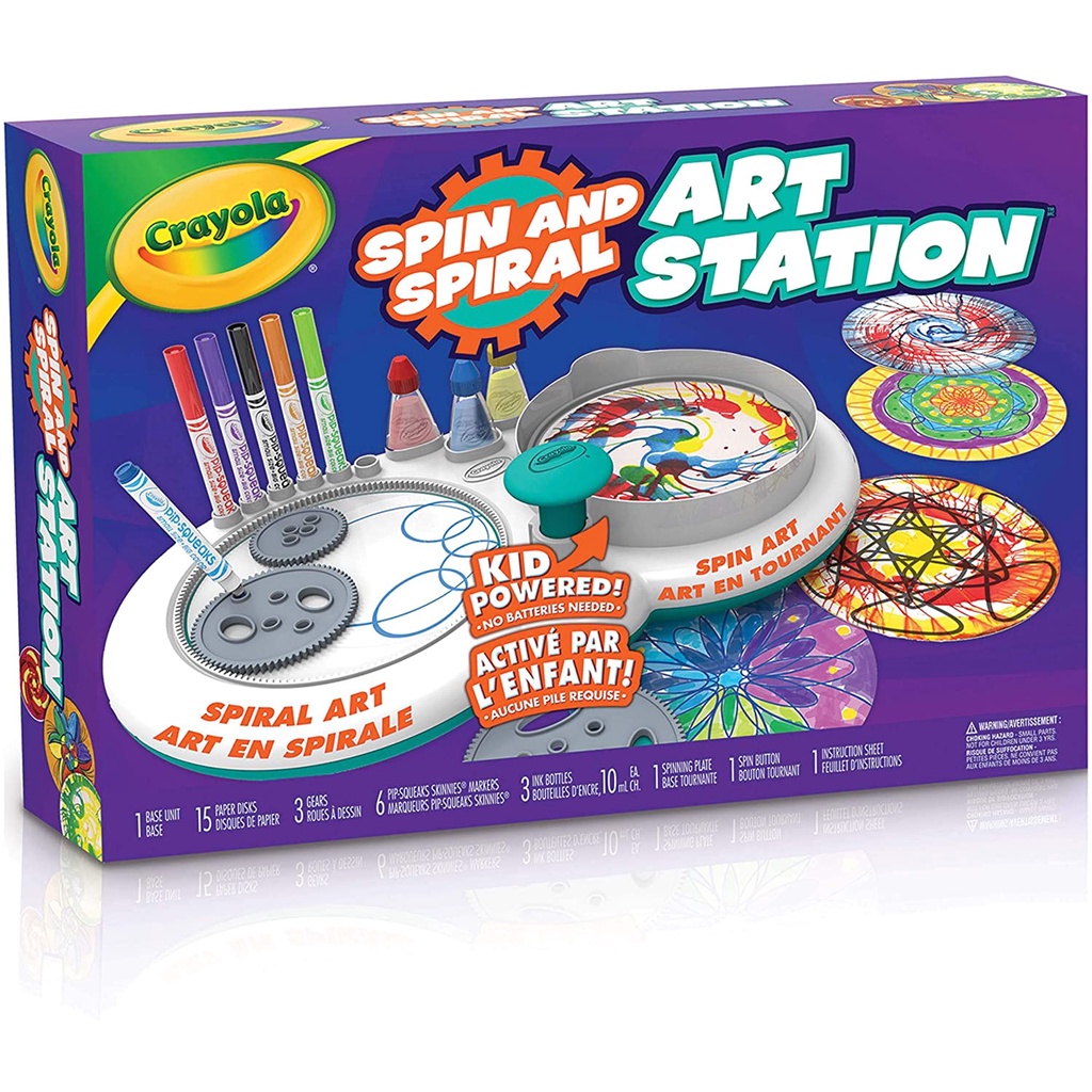 Bộ đồ chơi studio trạm nghệ thuật xoắn ốc cho bé yêu Crayola Spin & Spiral Art Station