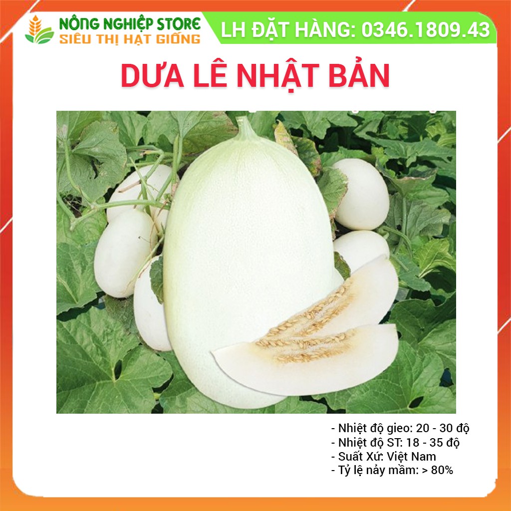 Hạt Giống Dưa Lê F1 Nhật Bản