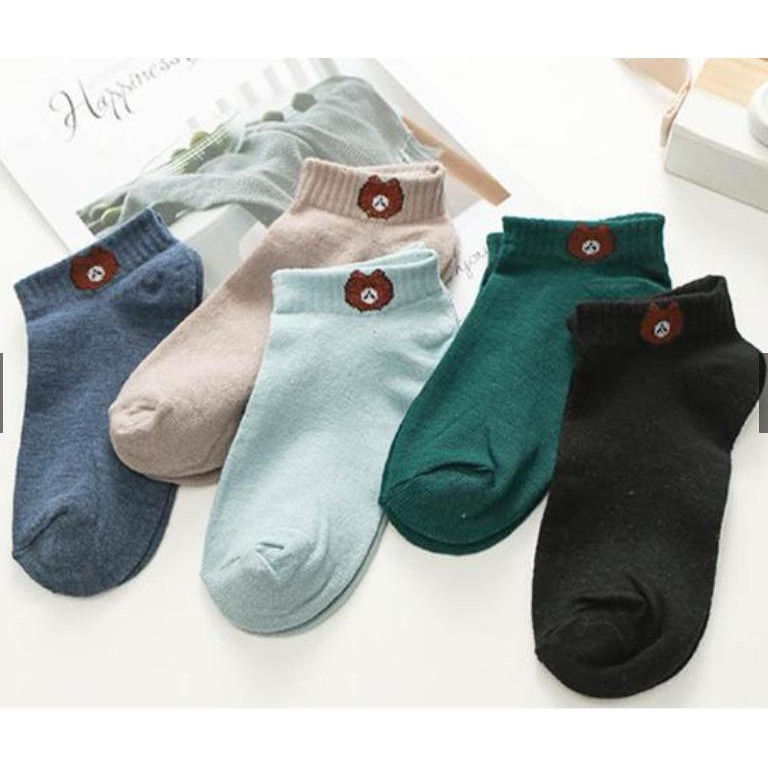 Set 10 đôi tất nữ nhiều màu chất len mềm mịn