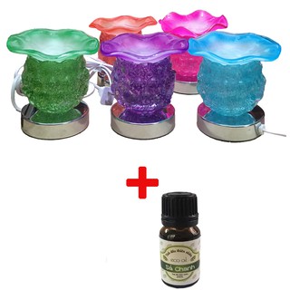Tặng chai tinh dầu bạc hà 5ml Song An Eco khi mua đèn xông tinh dầu thủy tinh cảm ứng nho