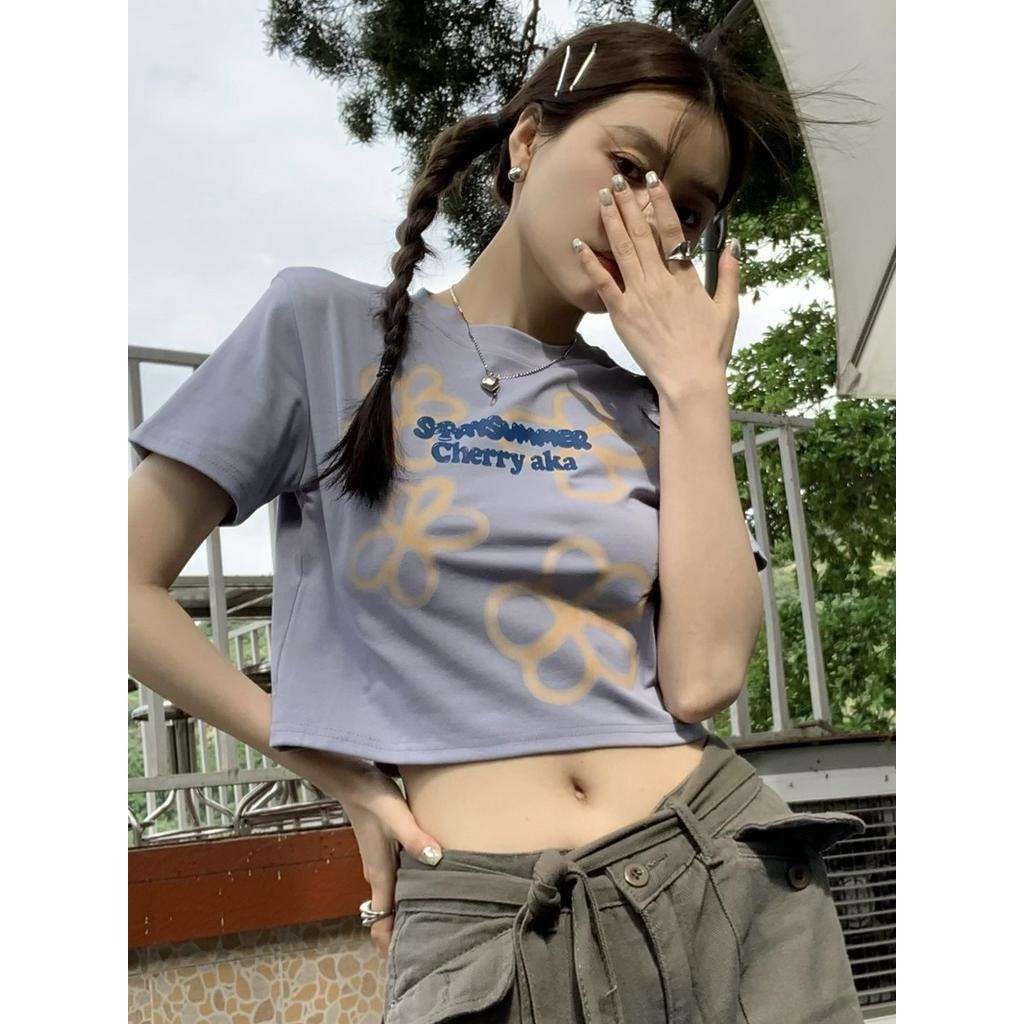 Áo Thun Nữ Ngắn Tay In Hoa 51277