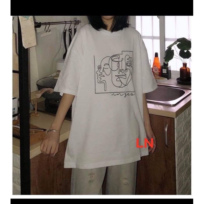 Áo phông 2 mặt người ô vuông TH6