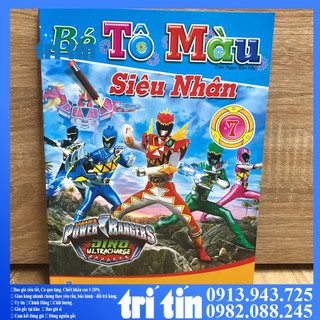SET 8 C   BÉ TẬP TÔ MÀU SIÊU NHÂN
