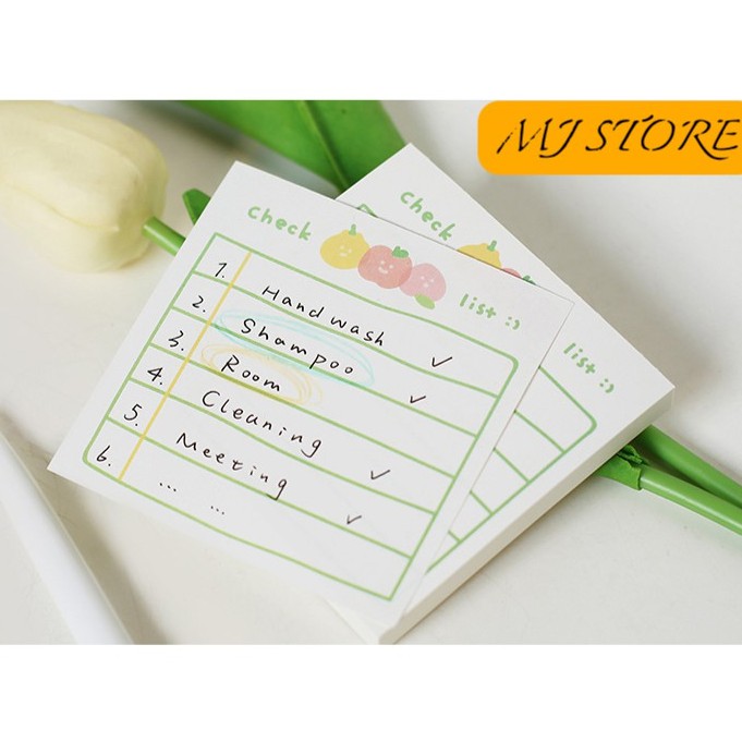 Giấy note cute 100 tờ - Sticky notes - mjstore