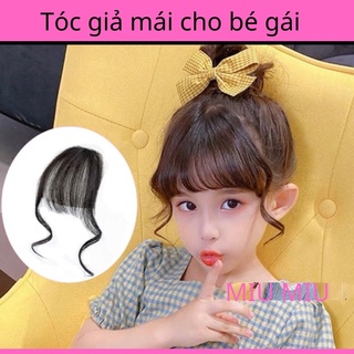 Tóc giả mái cho bé gái, mái bát xoăn dễ thương
