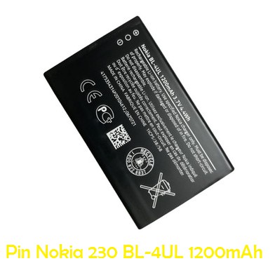 Pin Nokia 230, 3310 (BL-4UL) dung lượng 1200mAh, Pin Chuẩn 2ic Chống Phù