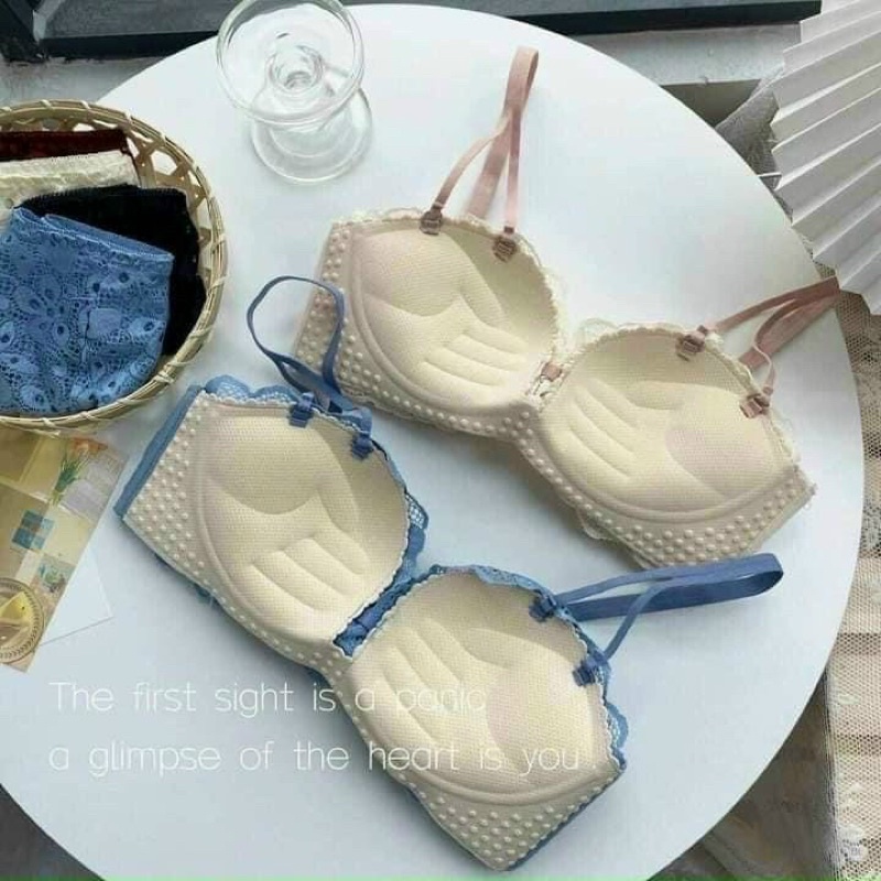 Áo lot cúp ren ko gọng siêu nâng ngực tạo khe