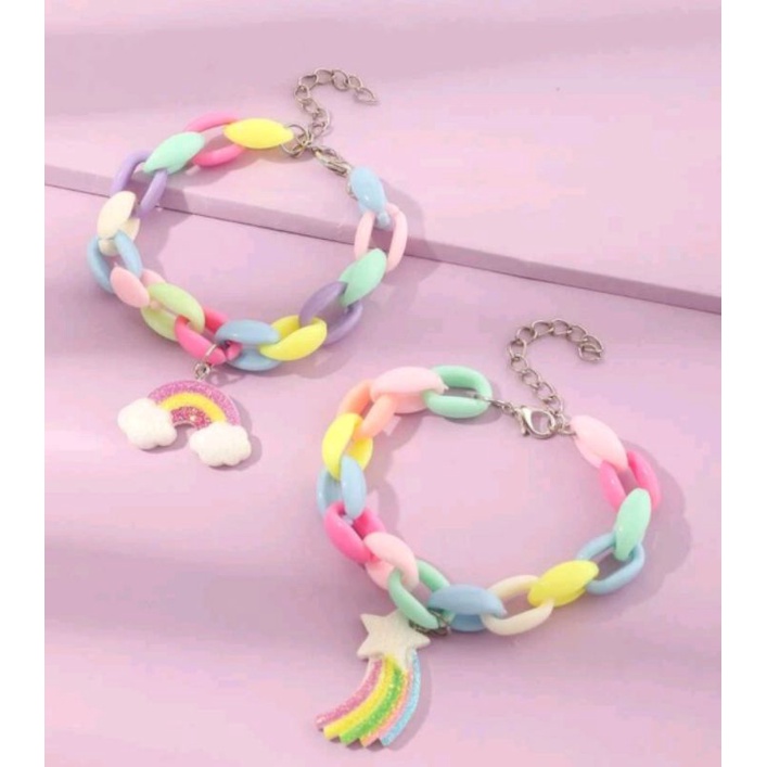 🧸SET 2 VÒNG TAY BÉ GÁI-TẶNG KÈM TÚI RÚT