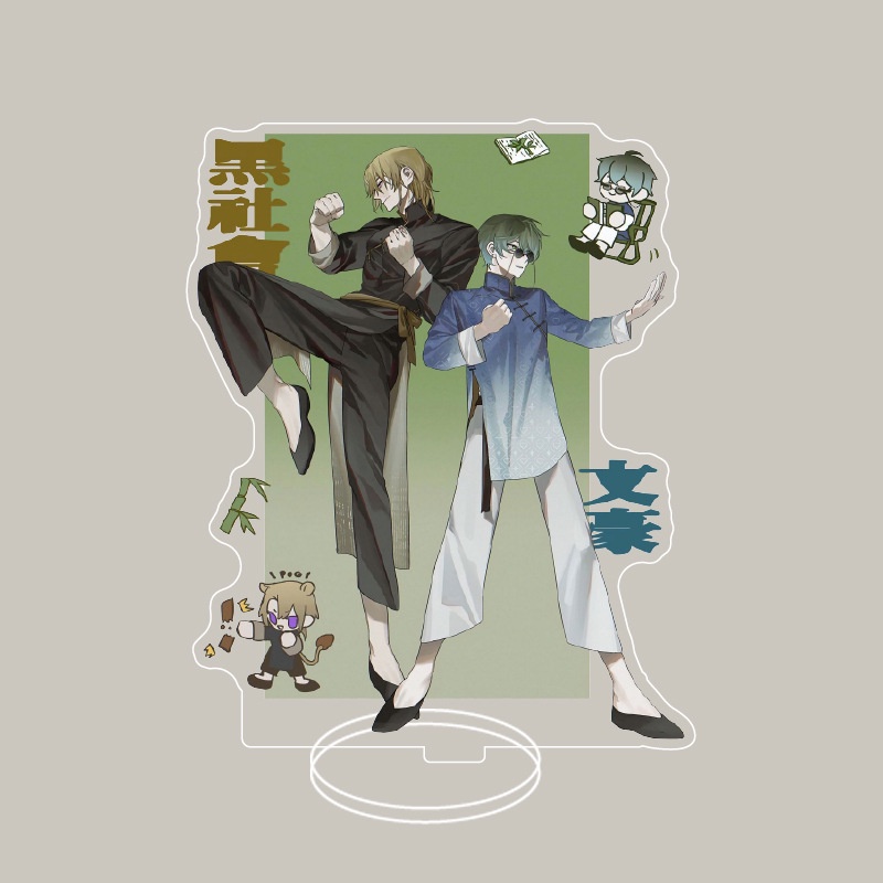 Giá Đỡ Dĩa Bằng Acrylic Hình Anime Vtuber LUXIEM Vox Mysta Ike Luca Shu Làm Quà Tặng Trang Trí Nội Thất