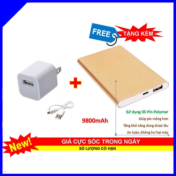 Pin sạc dự phòng Hoco J75 10.000mAh Sạc Nhanh 2 cổng USB 5V-2A - Màn LED hiển thị pin