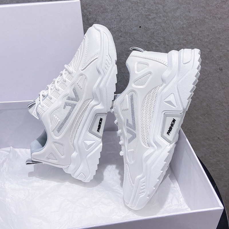 Giày Thể Thao Nữ Độn Đế 4,5cm Sneaker Tăng Chiều Cao 2 Vạch Cao Cấp NIGT03